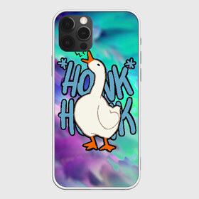 Чехол для iPhone 12 Pro Max с принтом HONK HONK в Екатеринбурге, Силикон |  | meme | untitled goose game | злой гусь | мем | птица