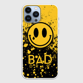 Чехол для iPhone 13 Pro Max с принтом BAD DRIP в Екатеринбурге,  |  | Тематика изображения на принте: bad | baddrip | cloud | coil | drip | smoke | vape | wape | бак | вейп | вейпер | дрипка | дым | койл | культура | мод | облако | пар | хипстер