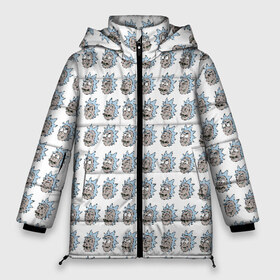Женская зимняя куртка 3D с принтом Эмоции Рика в Екатеринбурге, верх — 100% полиэстер; подкладка — 100% полиэстер; утеплитель — 100% полиэстер | длина ниже бедра, силуэт Оверсайз. Есть воротник-стойка, отстегивающийся капюшон и ветрозащитная планка. 

Боковые карманы с листочкой на кнопках и внутренний карман на молнии | pattern | rick | rick and morty | t shirt | vdosadir | рик и морти