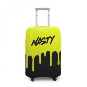 Чехол для чемодана 3D с принтом NASTY JUICE в Екатеринбурге, 86% полиэфир, 14% спандекс | двустороннее нанесение принта, прорези для ручек и колес | bad | baddrip | cloud | coil | drip | juice | nasty | smoke | vape | wape | бак | бэд дрип | вейп | вейпер | дрипка | дым | койл | культура | мод | нэсти | облако | пар | хипстер