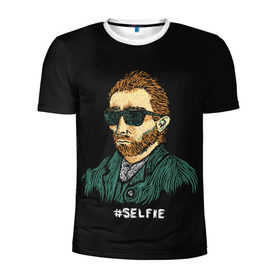 Мужская футболка 3D спортивная с принтом Ван Гог (Selfie) в Екатеринбурге, 100% полиэстер с улучшенными характеристиками | приталенный силуэт, круглая горловина, широкие плечи, сужается к линии бедра | memes | selfie | van gogh | vincent | ван гог | винсент | знаменитости | знаменитость | искусство | картина | картинки | мем | мемы | прикольные | селфи | художник