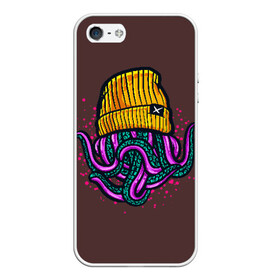Чехол для iPhone 5/5S матовый с принтом Octopus(Lil Peep GBC) в Екатеринбурге, Силикон | Область печати: задняя сторона чехла, без боковых панелей | gbc | lil | peep | rap | rock | бордовый | желтый | зеленый | исполнитель | картинка | надпись на спине | осьминог | редактируемый дизайн | рок | рэп | рэпер | сочный цвет | фиолетовый