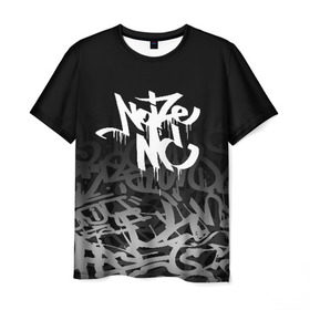 Мужская футболка 3D с принтом NOIZE MC в Екатеринбурге, 100% полиэфир | прямой крой, круглый вырез горловины, длина до линии бедер | noize mc | нойз мс