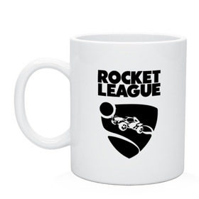 Кружка с принтом ROCKET LEAGUE в Екатеринбурге, керамика | объем — 330 мл, диаметр — 80 мм. Принт наносится на бока кружки, можно сделать два разных изображения | racing. | rocket league | rocket league garage | rocket trade | гонки | рокет лига