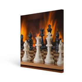 Холст квадратный с принтом Шахматы в Екатеринбурге, 100% ПВХ |  | дамка | доска | игра | игры | камин | конь | король | огне | огнём | огненное | огонь | пешка | пламя | слон | ферзь | фигурки | фигуры | шахматная | шахматы