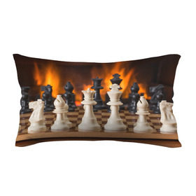 Подушка 3D антистресс с принтом Шахматы в Екатеринбурге, наволочка — 100% полиэстер, наполнитель — вспененный полистирол | состоит из подушки и наволочки на молнии | дамка | доска | игра | игры | камин | конь | король | огне | огнём | огненное | огонь | пешка | пламя | слон | ферзь | фигурки | фигуры | шахматная | шахматы