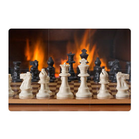 Магнитный плакат 3Х2 с принтом Шахматы в Екатеринбурге, Полимерный материал с магнитным слоем | 6 деталей размером 9*9 см | Тематика изображения на принте: дамка | доска | игра | игры | камин | конь | король | огне | огнём | огненное | огонь | пешка | пламя | слон | ферзь | фигурки | фигуры | шахматная | шахматы