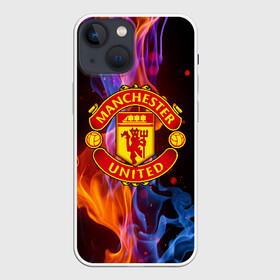 Чехол для iPhone 13 mini с принтом МАНЧЕСТЕР ЮНАЙТЕД | FCMU | MANCHESTER UNITED в Екатеринбурге,  |  | fc | fcmu | football | football club | manchester united | sport | манчестер юнайтед | спорт | фк | фкмю | футбол | футбольный клуб