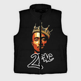 Мужской жилет утепленный 3D с принтом 2pac в Екатеринбурге,  |  | 2pac | nigga | oldschool | pac | rap | нигга | олдскулл | пак | рэп | тупак