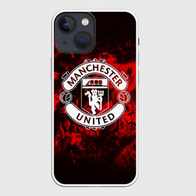 Чехол для iPhone 13 mini с принтом МАНЧЕСТЕР ЮНАЙТЕД | FCMU | MANCHESTER UNITED в Екатеринбурге,  |  | fc | fcmu | football | football club | manchester united | red devils | sport | красные дьяволы | манчестер юнайтед | спорт | фк | фкмю | футбол | футбольный клуб