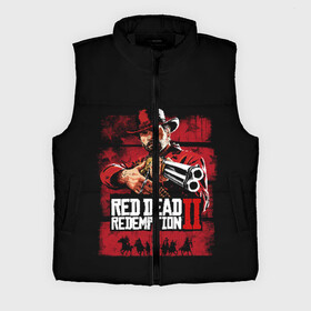 Мужской жилет утепленный 3D с принтом Red Dead Redemption в Екатеринбурге,  |  | dead | gamer | john | marston | rdr | red | redemption | rockstar | shooter | western | вестерн | джон | марстон | шутер