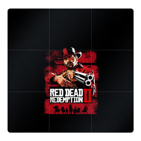 Магнитный плакат 3Х3 с принтом Red Dead Redemption в Екатеринбурге, Полимерный материал с магнитным слоем | 9 деталей размером 9*9 см | Тематика изображения на принте: dead | gamer | john | marston | rdr | red | redemption | rockstar | shooter | western | вестерн | джон | марстон | шутер