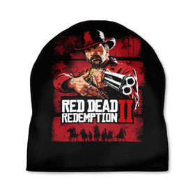 Шапка 3D с принтом Red Dead Redemption в Екатеринбурге, 100% полиэстер | универсальный размер, печать по всей поверхности изделия | dead | gamer | john | marston | rdr | red | redemption | rockstar | shooter | western | вестерн | джон | марстон | шутер
