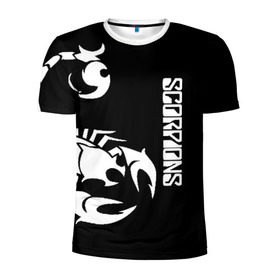 Мужская футболка 3D спортивная с принтом SCORPIONS в Екатеринбурге, 100% полиэстер с улучшенными характеристиками | приталенный силуэт, круглая горловина, широкие плечи, сужается к линии бедра | Тематика изображения на принте: black | scorpions | клаус майне | маттиас ябс | микки ди | павел мончивода | рудольф шенкер | скорпион | скорпионс | чёрный
