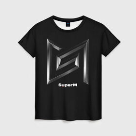 Женская футболка 3D с принтом SuperM в Екатеринбурге, 100% полиэфир ( синтетическое хлопкоподобное полотно) | прямой крой, круглый вырез горловины, длина до линии бедер | Тематика изображения на принте: baekhyun | k pop | kai | lucas | mark | super m | superm | taemin | taeyong | ten | к поп | музыка | супер м | суперм