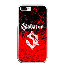 Чехол для iPhone 7Plus/8 Plus матовый с принтом SABATON в Екатеринбурге, Силикон | Область печати: задняя сторона чехла, без боковых панелей | sabaton | даниель муллбак | йоаким броден | крис рёланд | оскар монтелиус | пэр сундстрём | рикард сунден | сабатон | тоббе энглунд | томми юханссон | ханнес ван дал