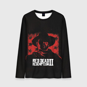Мужской лонгслив 3D с принтом Red Dead Redemption в Екатеринбурге, 100% полиэстер | длинные рукава, круглый вырез горловины, полуприлегающий силуэт | dead | gamer | john | marston | rdr | red | redemption | rockstar | shooter | western | вестерн | джон | марстон | шутер