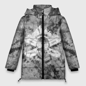 Женская зимняя куртка 3D с принтом tie-dye snowboarding в Екатеринбурге, верх — 100% полиэстер; подкладка — 100% полиэстер; утеплитель — 100% полиэстер | длина ниже бедра, силуэт Оверсайз. Есть воротник-стойка, отстегивающийся капюшон и ветрозащитная планка. 

Боковые карманы с листочкой на кнопках и внутренний карман на молнии | горы | зима | природа | снег | сноуборд | спорт