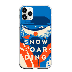 Чехол для iPhone 11 Pro Max матовый с принтом SNOW BOAR DING в Екатеринбурге, Силикон |  | горы | зима | природа | снег | сноуборд | спорт