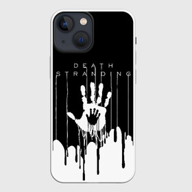 Чехол для iPhone 13 mini с принтом DEATH STRANDING в Екатеринбурге,  |  | bridges uca | death stranded | death stranding | fragile express. | kojima productions | mikkelsen | void if tampered | кодзима гений | мадс миккельсен