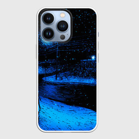 Чехол для iPhone 13 Pro с принтом ЗИМНЯЯ НОЧЬ в Екатеринбурге,  |  | star | stars | texture | вечер | вечерние иллюстрации | звезда | звезды | ночной пейзаж | ночные | ночь | природа | прогулки | текстуры