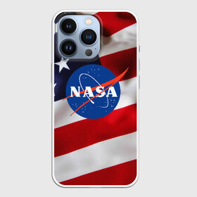 Чехол для iPhone 13 Pro с принтом NASA USA в Екатеринбурге,  |  | nasa | space x | spacex | usa | астронавт | астронавтика | космонавт | наса | сша