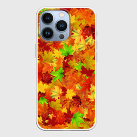 Чехол для iPhone 13 Pro с принтом Кленовые листья в Екатеринбурге,  |  | багрец | клён | кленовый | лист | листопад | осенний | осень | паттрен