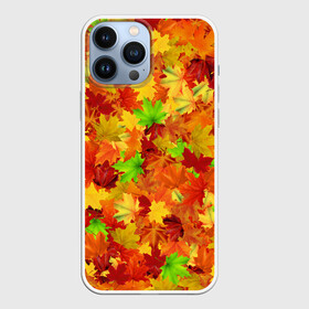 Чехол для iPhone 13 Pro Max с принтом Кленовые листья в Екатеринбурге,  |  | багрец | клён | кленовый | лист | листопад | осенний | осень | паттрен