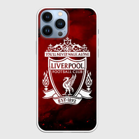 Чехол для iPhone 13 Pro Max с принтом LIVERPOOL в Екатеринбурге,  |  | Тематика изображения на принте: lfc | liverpool | sport | ynwa | ливерпуль | лфк | спорт