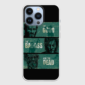 Чехол для iPhone 13 Pro с принтом The Walking Dead в Екатеринбурге,  |  | Тематика изображения на принте: amc | carol | daryl | dixon | michonne | negan | reaction | rick | season 10 | twd | zombies | диксон | дэрил | зомби | мертвецы | мишонн | неган | реакция | рик | ходячие