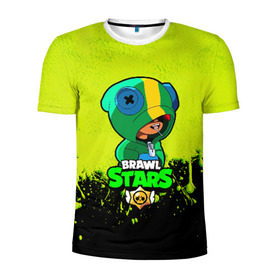 Мужская футболка 3D спортивная с принтом Brawl Stars LEON в Екатеринбурге, 100% полиэстер с улучшенными характеристиками | приталенный силуэт, круглая горловина, широкие плечи, сужается к линии бедра | brawl | brawl stars | crow | leon | stars | бравл | бравл старс | браво старс | игра | компьютерная | кров | леон | онлайн | старс