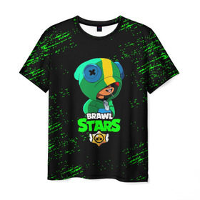 Мужская футболка 3D с принтом Brawl Stars в Екатеринбурге, 100% полиэфир | прямой крой, круглый вырез горловины, длина до линии бедер | brawl | brawl stars | crow | leon | stars | бравл | бравл старс | браво старс | игра | компьютерная | кров | леон | онлайн | старс