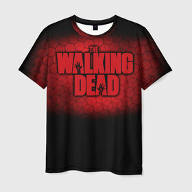 Мужская футболка 3D с принтом The Walking Dead в Екатеринбурге, 100% полиэфир | прямой крой, круглый вырез горловины, длина до линии бедер | amc | carol | daryl | dixon | michonne | negan | reaction | rick | season 10 | twd | zombies | диксон | дэрил | зомби | мертвецы | мишонн | неган | реакция | рик | ходячие