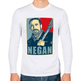 Мужской лонгслив хлопок с принтом Negan Hope в Екатеринбурге, 100% хлопок |  | Тематика изображения на принте: dead | death | lucille | negan | rick | the walking dead | zombie | граймс | дерил | дэрил | зомби | люсиль | мертвецы | мишон | ниган | рик | спасители | ходячие | шепчущиеся