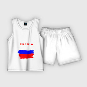 Детская пижама с шортами хлопок с принтом Boxing в Екатеринбурге,  |  | boxer | boxing | russia team | бокс | боксер | кикбоксинг | россия | сборная россии | тайский бокс