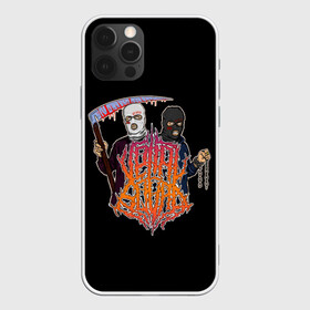 Чехол для iPhone 12 Pro с принтом Velial Squad в Екатеринбурге, силикон | область печати: задняя сторона чехла, без боковых панелей | horror | music | rap | redvelsqd | rock | музыка | рок | рэп | хоррор