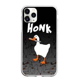 Чехол для iPhone 11 Pro Max матовый с принтом Untitled Goose Game в Екатеринбурге, Силикон |  | Тематика изображения на принте: goose | goose game | honk | untitled goose game | гусь | гусь игра | злой гусь | игра про гуся | кря | отвратительный гусь