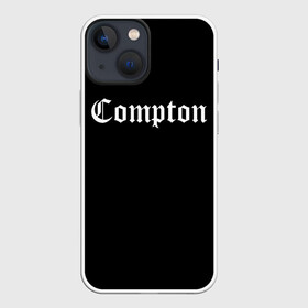 Чехол для iPhone 13 mini с принтом COMPTON (НА СПИНЕ) | КОМПТОН в Екатеринбурге,  |  | compton | dj yella | dr. dre | eazy e | ice cube | mc ren | n.w.a | nwa | straight outta compton | west side | западная сторона | комптон