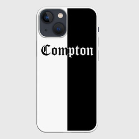 Чехол для iPhone 13 mini с принтом COMPTON в Екатеринбурге,  |  | compton | dj yella | dr. dre | eazy e | ice cube | mc ren | n.w.a | nwa | straight outta compton | west side | западная сторона | комптон