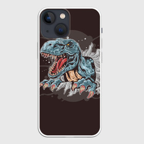 Чехол для iPhone 13 mini с принтом T Rex в Екатеринбурге,  |  | art | dino | dinos | dinosaur | raptor | style | trex | velociraptor | арт | динозавр | мир юрского периода | ти рекс | ящер