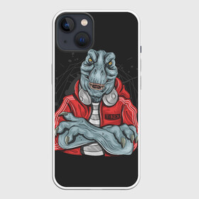 Чехол для iPhone 13 с принтом T Rex в Екатеринбурге,  |  | art | dino | dinos | dinosaur | raptor | style | trex | velociraptor | арт | динозавр | мир юрского периода | ти рекс | ящер