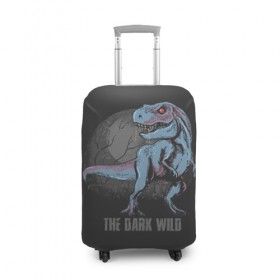 Чехол для чемодана 3D с принтом T Rex в Екатеринбурге, 86% полиэфир, 14% спандекс | двустороннее нанесение принта, прорези для ручек и колес | art | dino | dinos | dinosaur | raptor | style | trex | velociraptor | арт | динозавр | мир юрского периода | ти рекс | ящер