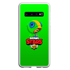 Чехол для Samsung Galaxy S10 с принтом BRAWL STARS LEON (КАПЮШОН) в Екатеринбурге, Силикон | Область печати: задняя сторона чехла, без боковых панелей | brawl stars | bull | colt | crow | leon | rdbrawlstars | stars | берли | бо | брок | ворон | джесси | динамайк | дэррил | кольт | леон | мортис | нита | пайпер | пенни | поко | пэм | рикошет | спайк | фрэнк | шелли | эль примо