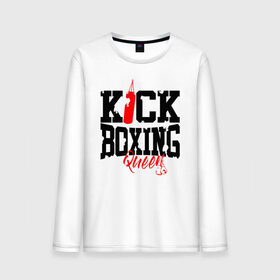 Мужской лонгслив хлопок с принтом Kick boxing Queen в Екатеринбурге, 100% хлопок |  | boxer | boxing | kick boxing | kickboxing | mma | queen | бокс | боксер | кик боксинг | кикбоксинг | королева бокса | тайский бокс