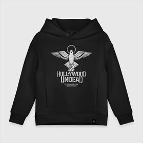 Детское худи Oversize хлопок с принтом Hollywood Undead в Екатеринбурге, френч-терри — 70% хлопок, 30% полиэстер. Мягкий теплый начес внутри —100% хлопок | боковые карманы, эластичные манжеты и нижняя кромка, капюшон на магнитной кнопке | Тематика изображения на принте: charlie scene | danny | funny man | hollywood undead | hu | j dog | johnny 3 tears | голливудская нежить | голубь | голубь с гранатой | граната | ню метал | рэп метал | рэп рок