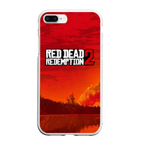 Чехол для iPhone 7Plus/8 Plus матовый с принтом RED DEAD REDEMPTION 2 в Екатеринбурге, Силикон | Область печати: задняя сторона чехла, без боковых панелей | arthur morgan | cowboy | online | red dead online | red dead redemption 2 | rockstar games | wild west | артур морган | бандит | вестерн | винтовка | дикий запад | ковбой | рокстар