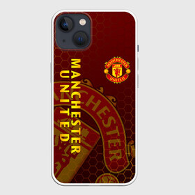 Чехол для iPhone 13 с принтом МАНЧЕСТЕР ЮНАЙТЕД в Екатеринбурге,  |  | fc | fcmu | football | football club | manchester united | red devils | sport | красные дьяволы | манчестер юнайтед | спорт | фк | фкмю | футбол | футбольный клуб