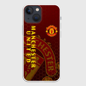 Чехол для iPhone 13 mini с принтом МАНЧЕСТЕР ЮНАЙТЕД в Екатеринбурге,  |  | fc | fcmu | football | football club | manchester united | red devils | sport | красные дьяволы | манчестер юнайтед | спорт | фк | фкмю | футбол | футбольный клуб