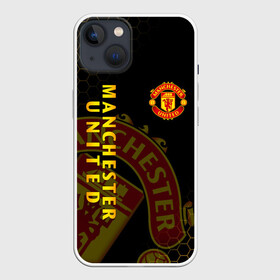 Чехол для iPhone 13 с принтом МАНЧЕСТЕР ЮНАЙТЕД в Екатеринбурге,  |  | fc | fcmu | football | football club | manchester united | red devils | sport | красные дьяволы | манчестер юнайтед | спорт | фк | фкмю | футбол | футбольный клуб