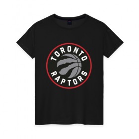 Женская футболка хлопок с принтом Toronto Raptors Logo в Екатеринбурге, 100% хлопок | прямой крой, круглый вырез горловины, длина до линии бедер, слегка спущенное плечо | nba | raptors | toronto | toronto raptors | баскетбол | нба | рапторс | рэпторс | спорт | торонто | торонто рапторс | торонто рэпторс